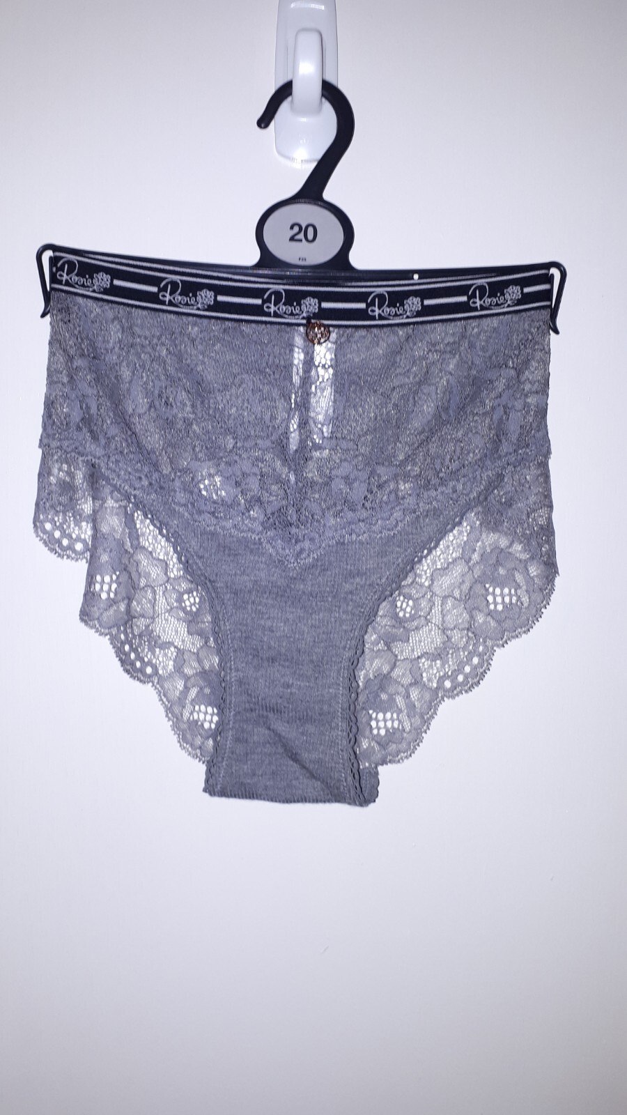Women’s M&S Rosie Lounge Grey Marl Brazillian Knickers UK Size 20 BNWT