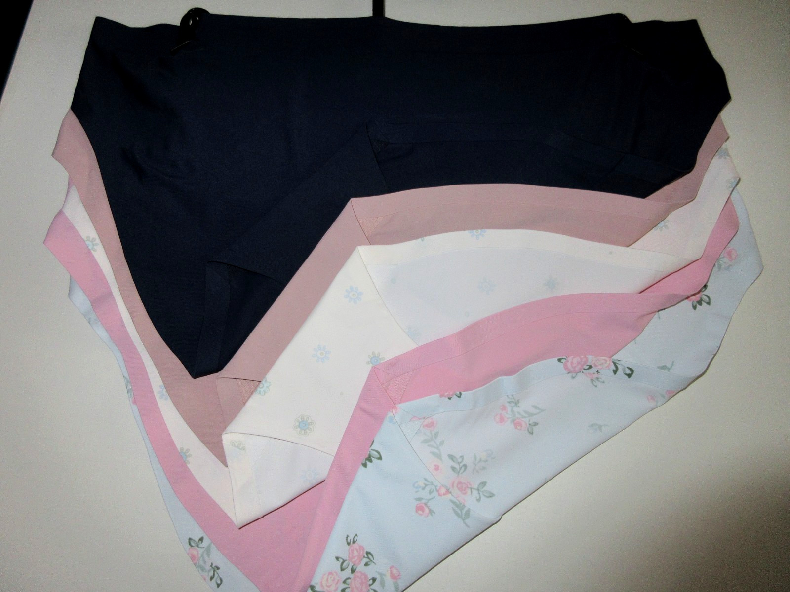 Lucky Brand 5-Pair BIKINI Panties Lazer No Show Nylon Multi womens ~ L $60.00