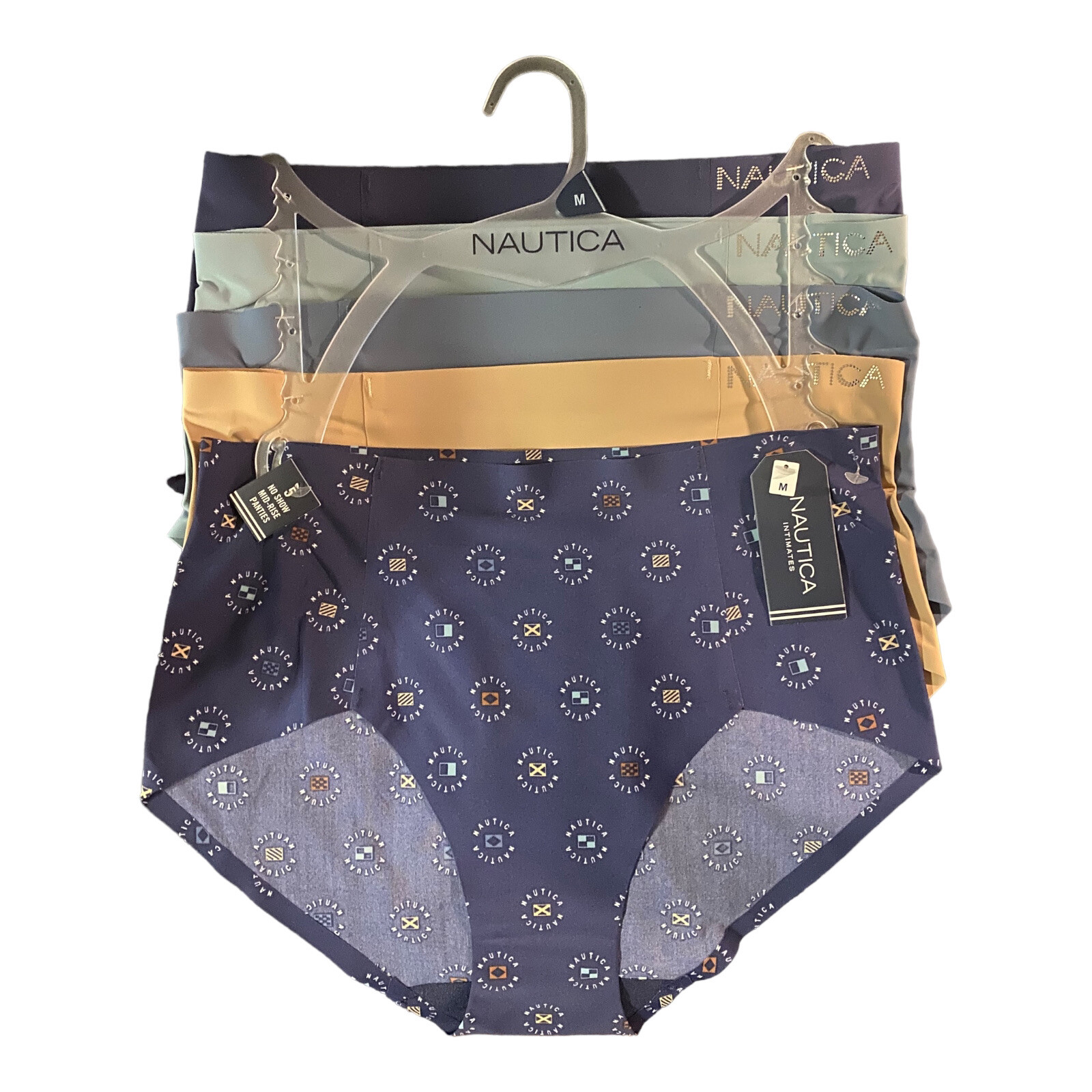 NAUTICA 5 Pack FIT BRIEFS~SEAMLESS~ REGULAR SIZES~MULTICOLOR~ NT9545~ALL SIZES~