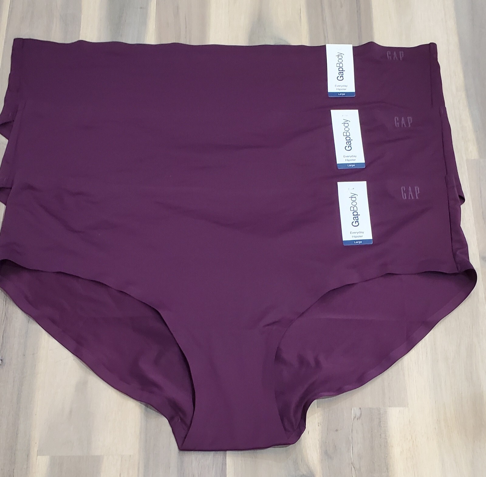 Gap GapBody Women’s Everyday Essentials Laser Bonded Hipster Panties Large 3PK