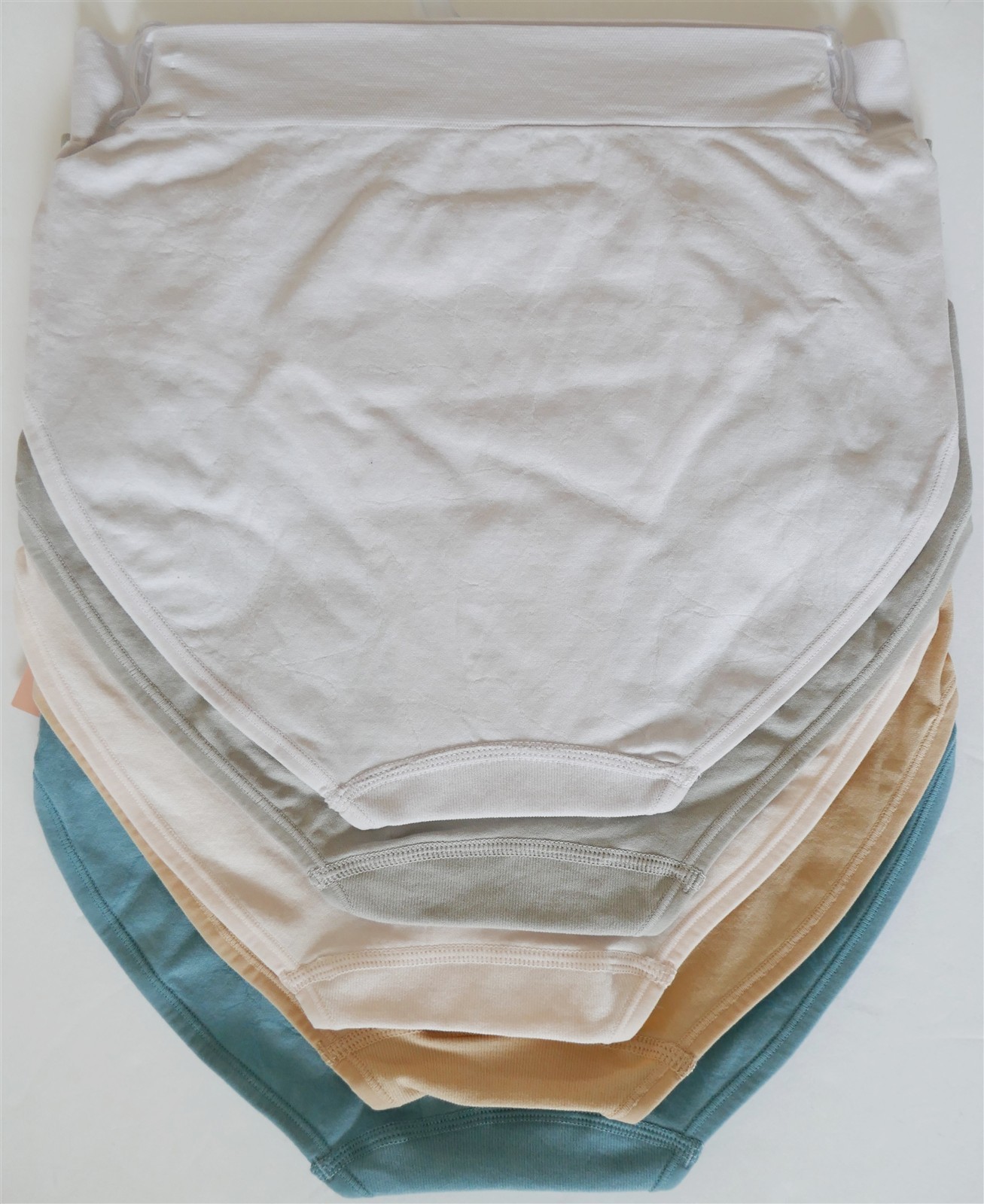 Yummie 5 pk Non-Shaping Retro Brief Jacquard+Solids Blue Beige Pink Gray Lilac