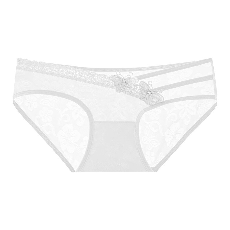 4PCS/LOT Sexy Womens See Through Sheer Panties Briefs Cheeky Underwear Lingeries