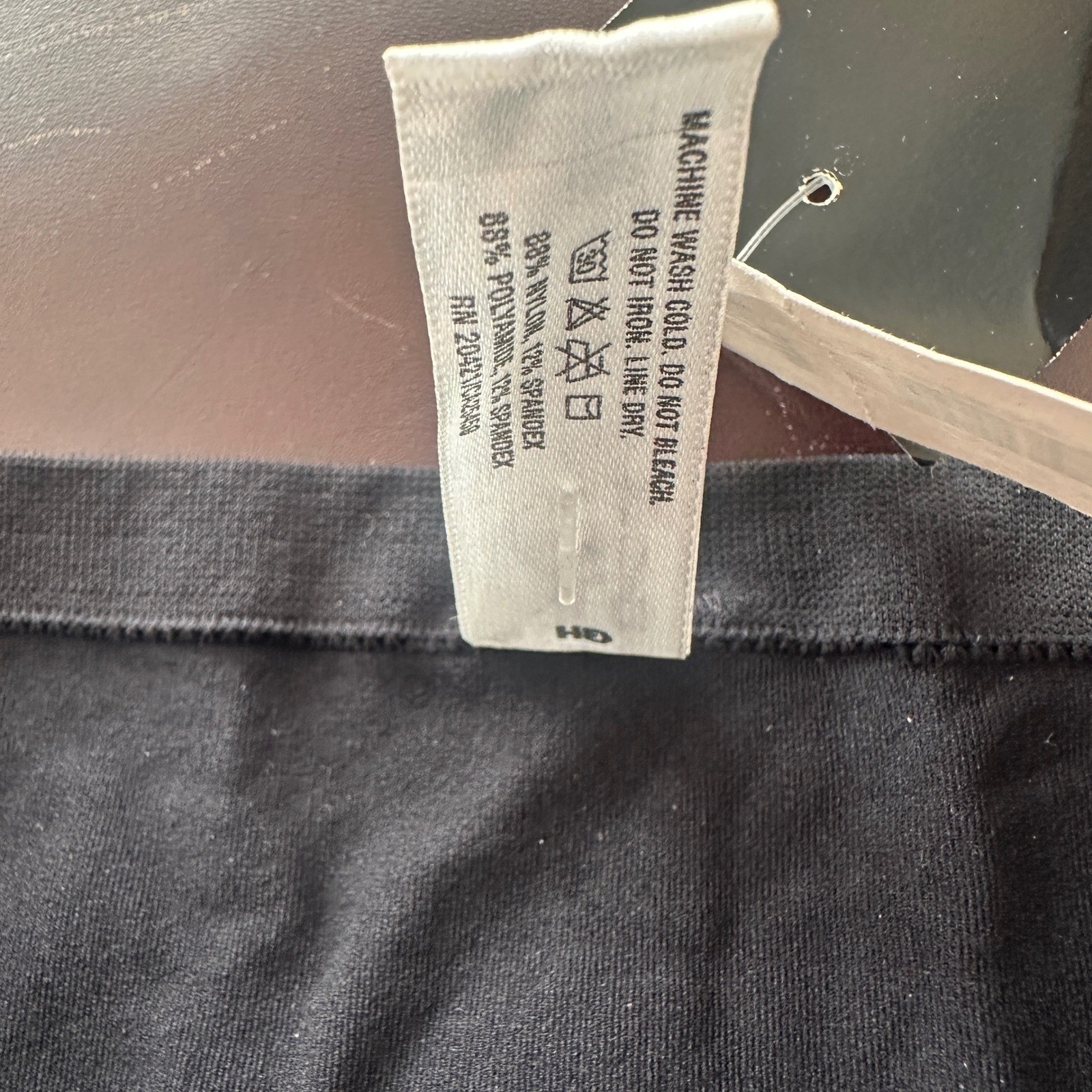 Donna Karan Intimates Vintage 90s Black High-Cut Briefs Nylon Spandex NWT