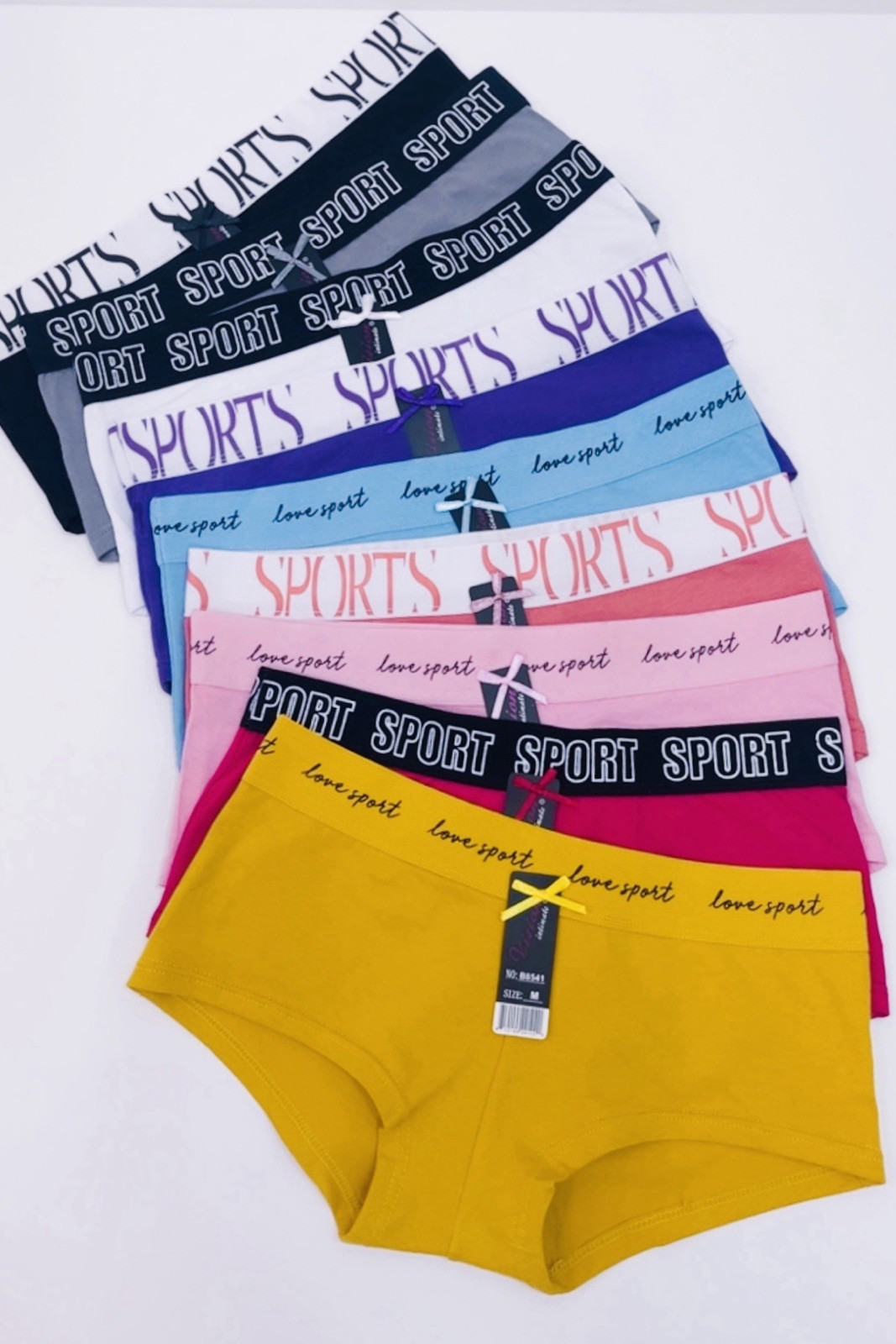 NEW Lot 6 Boyshorts Panties Cotton Underwear Women’s Ladies Girls 8541 Size S-XL