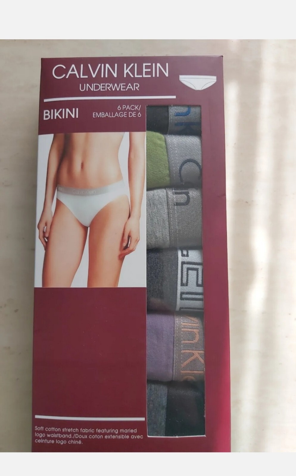 CK Calvin Klein WOMEN UNDERWEAR SIZE L UK 12 SET of 6