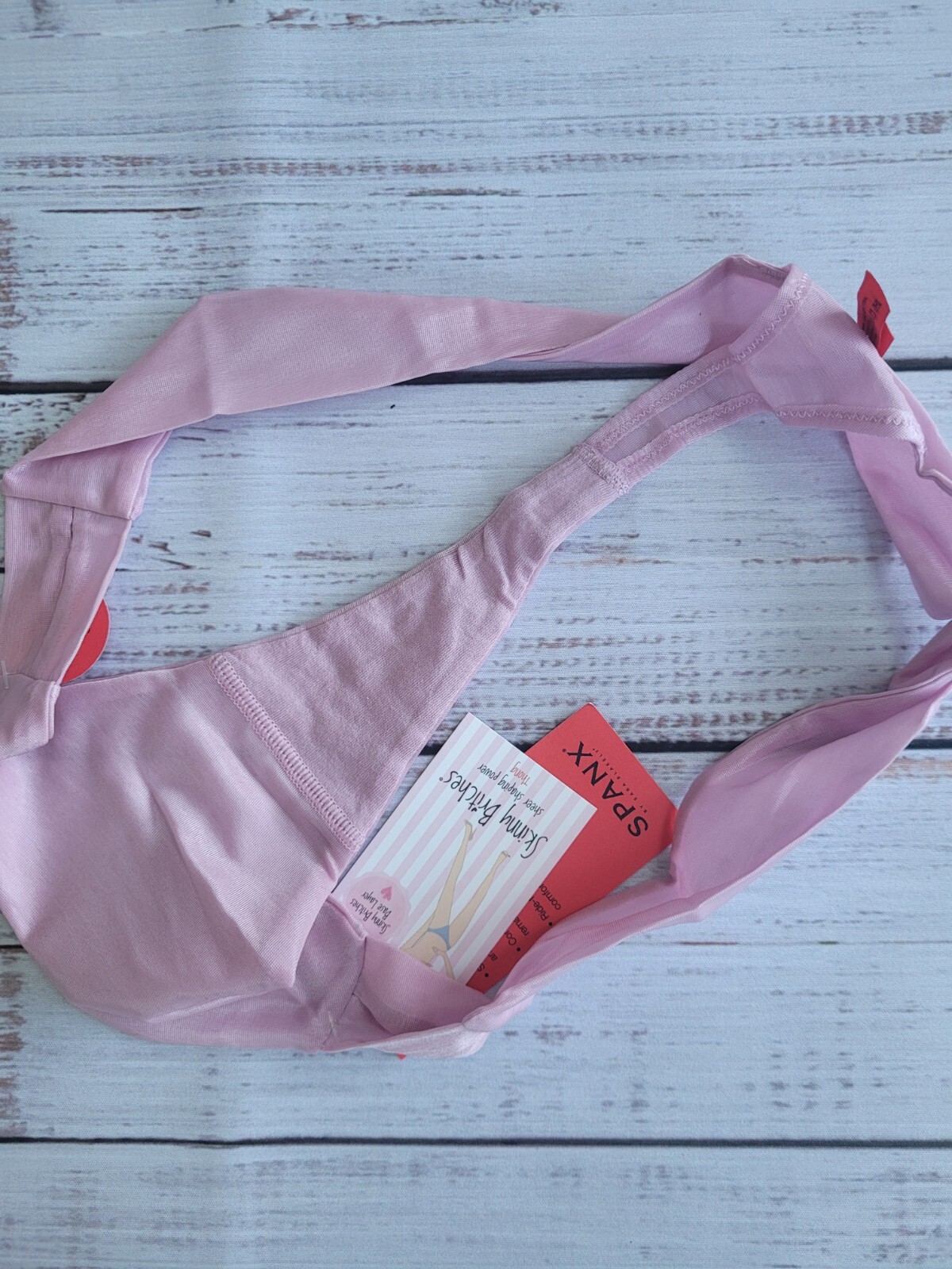New SPANX By Sara Blakely S/M Pale Iris Skinny Britches Everyday Thong Panty
