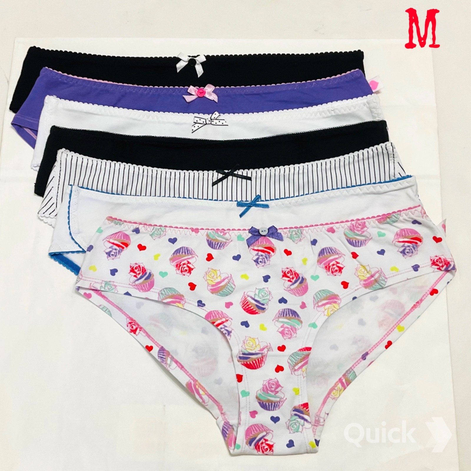 M – New Next Cotton Low-Rise Panties – 7 pcs Bundle