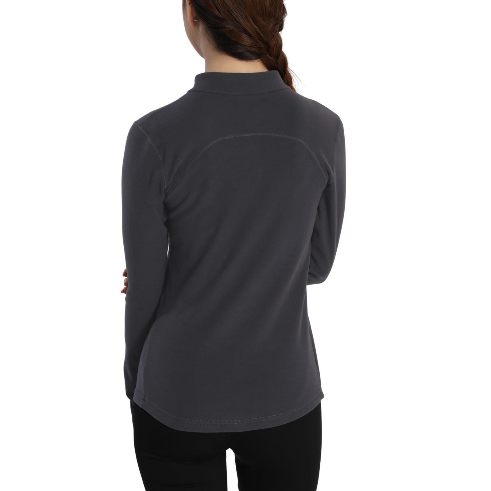 Women’s Thermal Fleece Lined Long Sleeve Slim Fit Base Layer for Active Pursuits