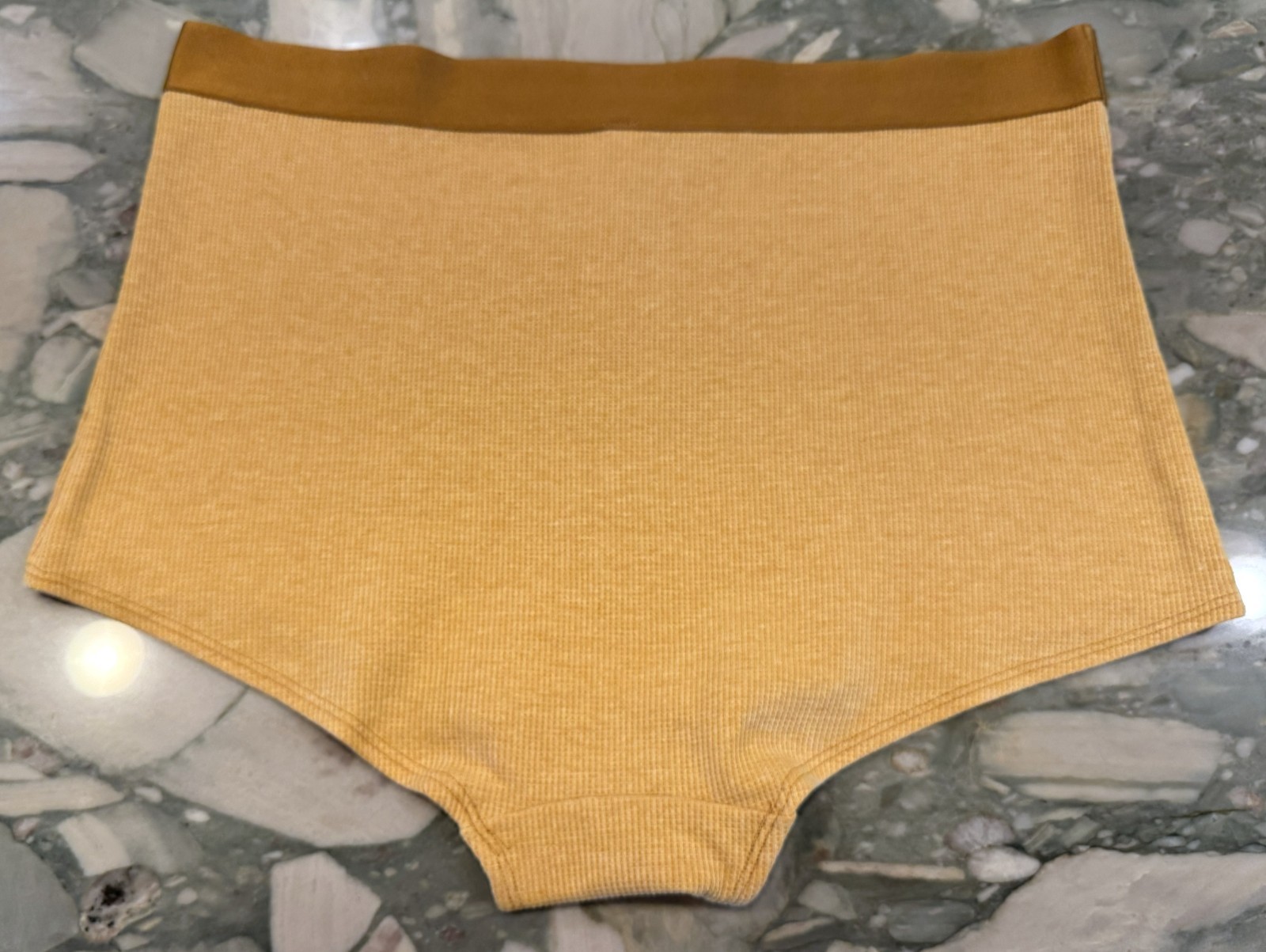 NEW Victoria Secret PINK High Waist Shortie Boyshort – WAFFLE – Warm Brown – XXL