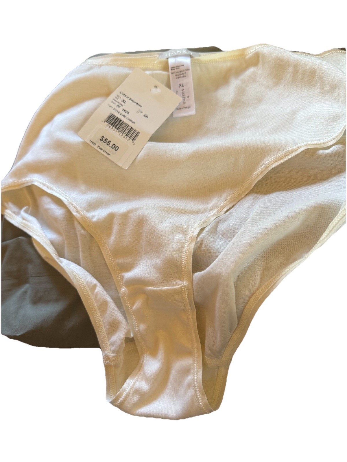 New NWT Hanro Of Switzerland 100% Cotton Seamless Panties Size XL