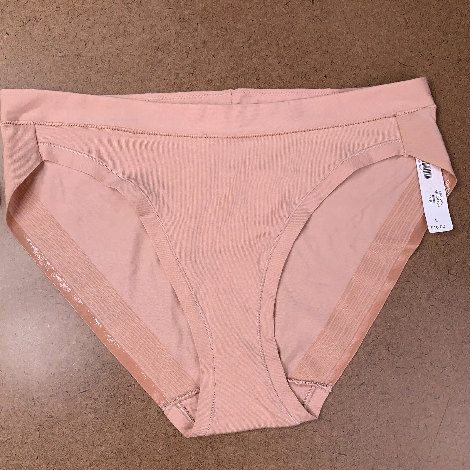 Soma Womens Size Large Pink Gold Bikini Panty 2 Pieces NWT *Flaw