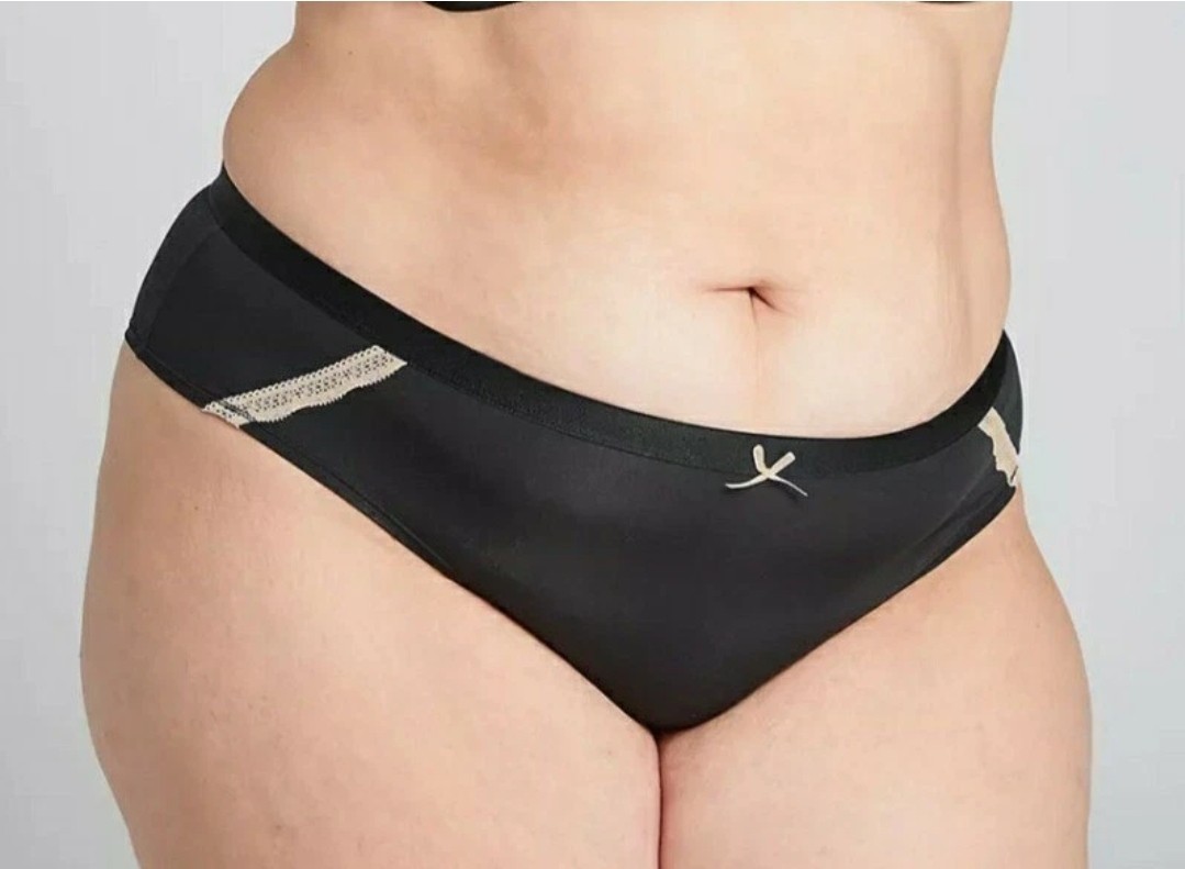 Cacique Panties Womens 30/32 Black Extra Soft Full Brief NEW