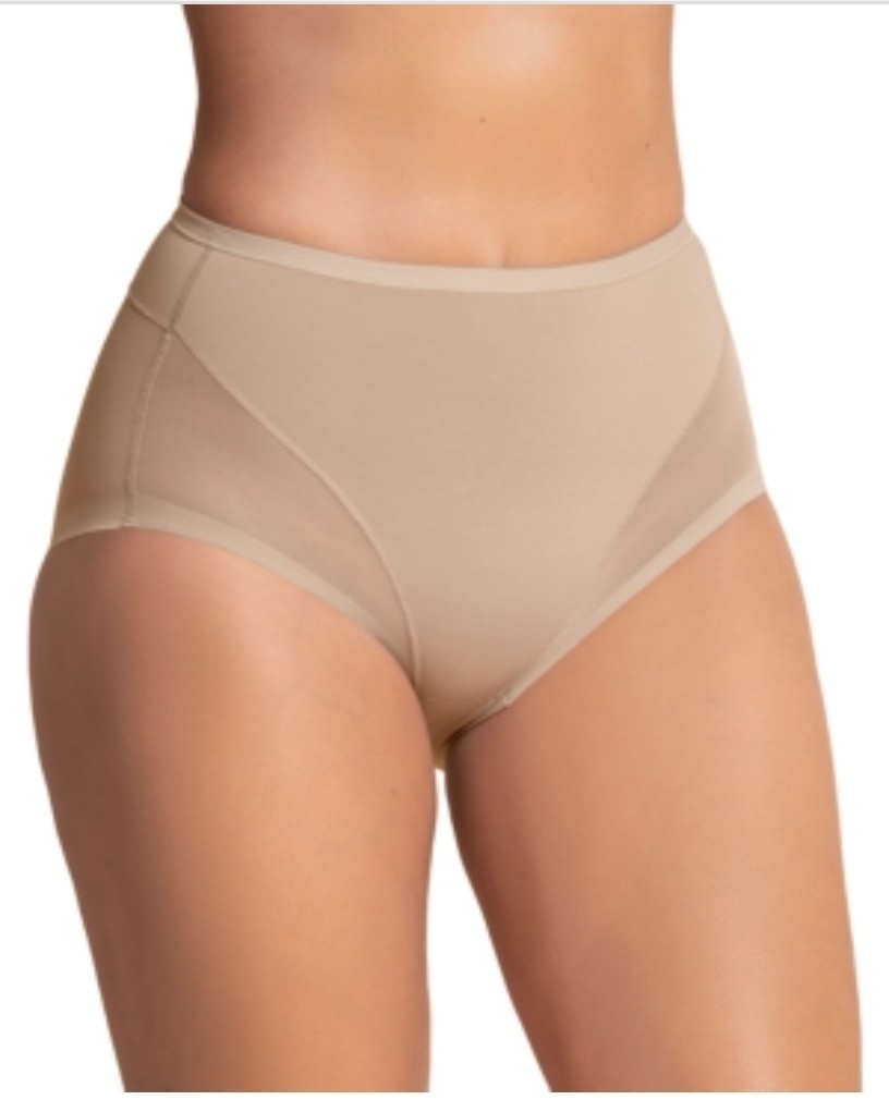 Leonisa Women’s Full Coverage Beige XXL Thong butt lift shaper comfy panty