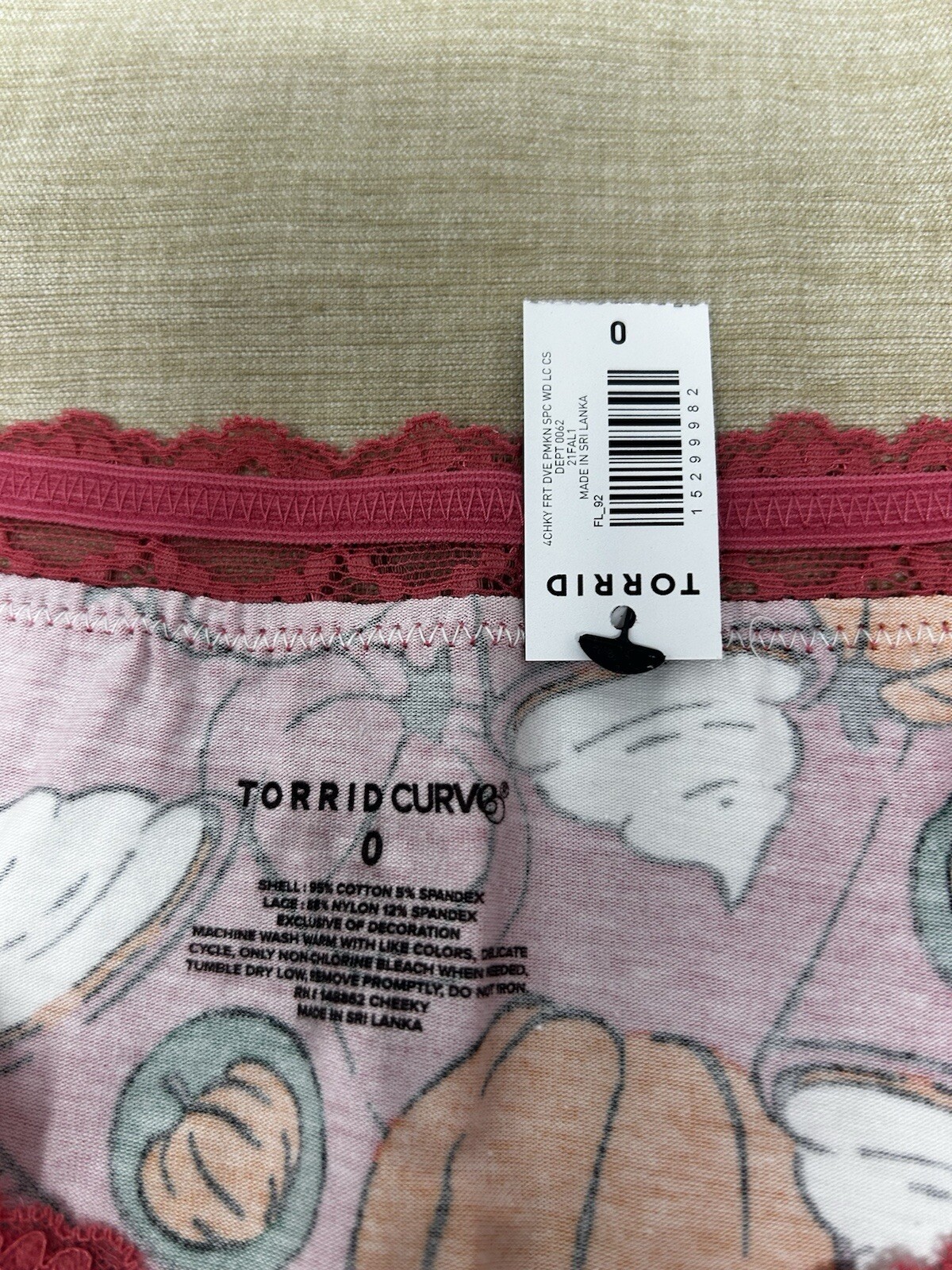 Torrid Curve Pumpkin Spice Coffee Fall Cheeky Panty Size Large (0)