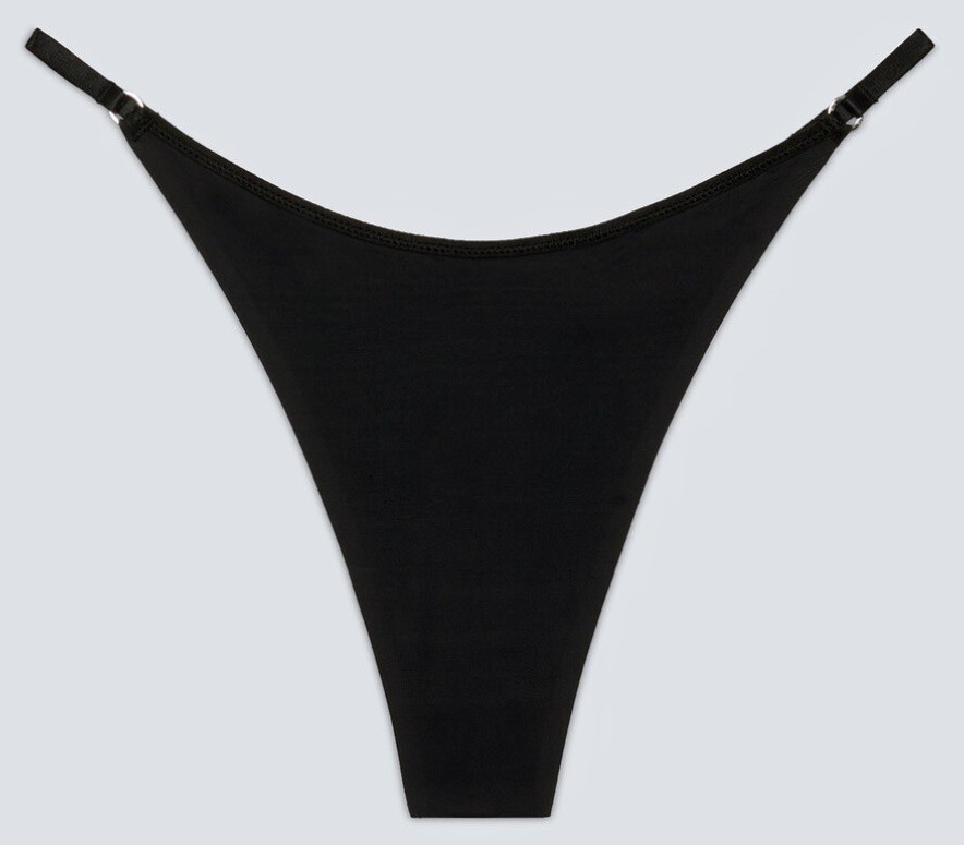 CALVIN KLEIN Sculpt Minimalist Black String Thong Panty Womens XS 4 XL 8 QD7323