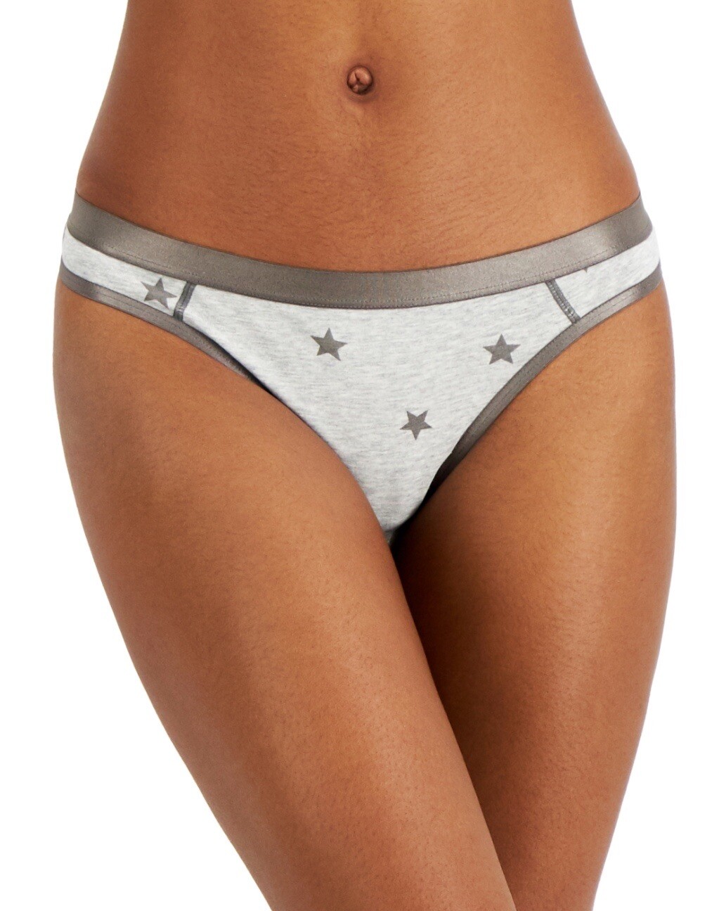 Jenni Women’s Thongs 4 Pair Size XLarge, Simple Stripe, Stars, Black, and TieDye