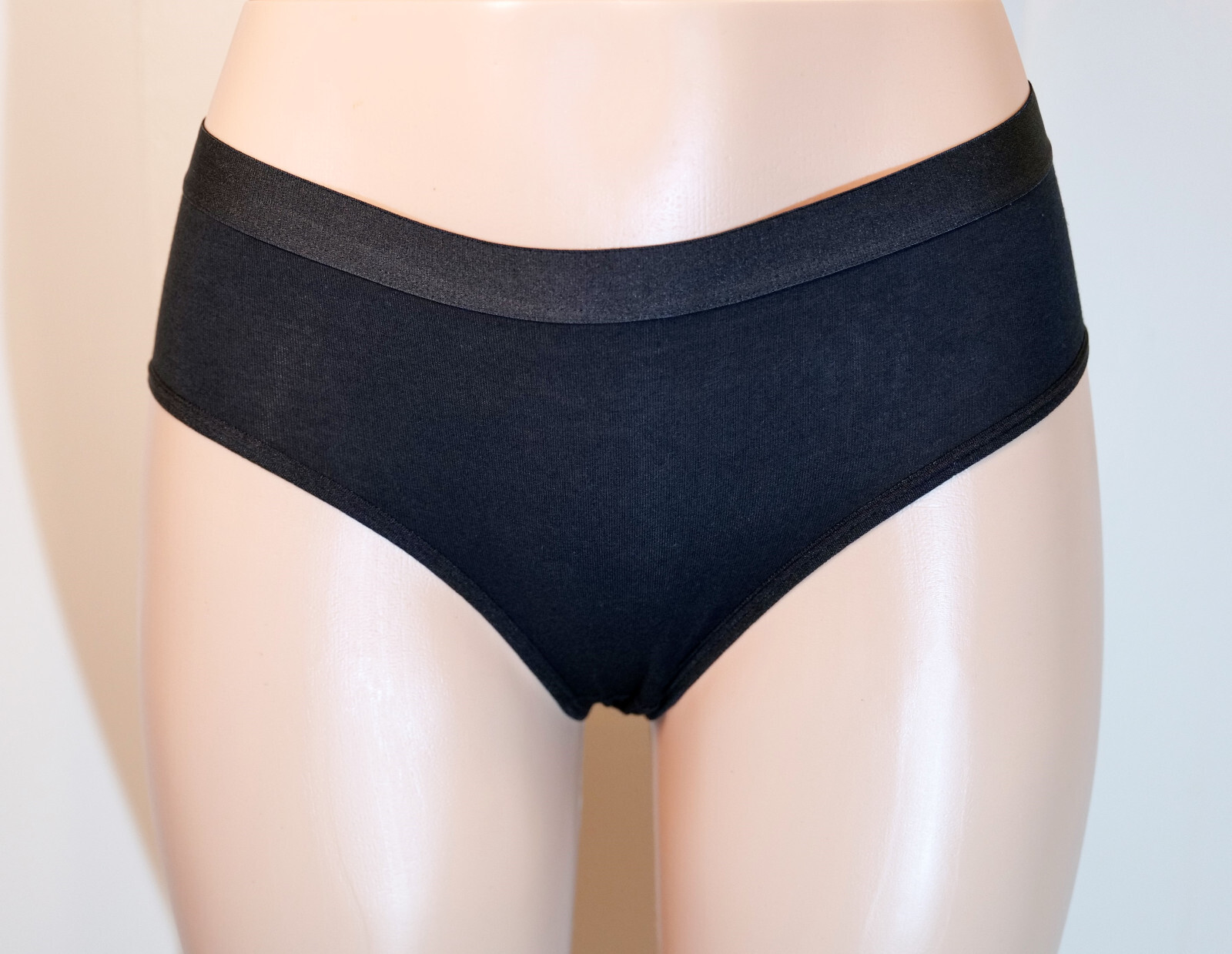 ( 2 Pack ) Black Cotton Slim Wear Panties (95% Cotton 5% Spandex)