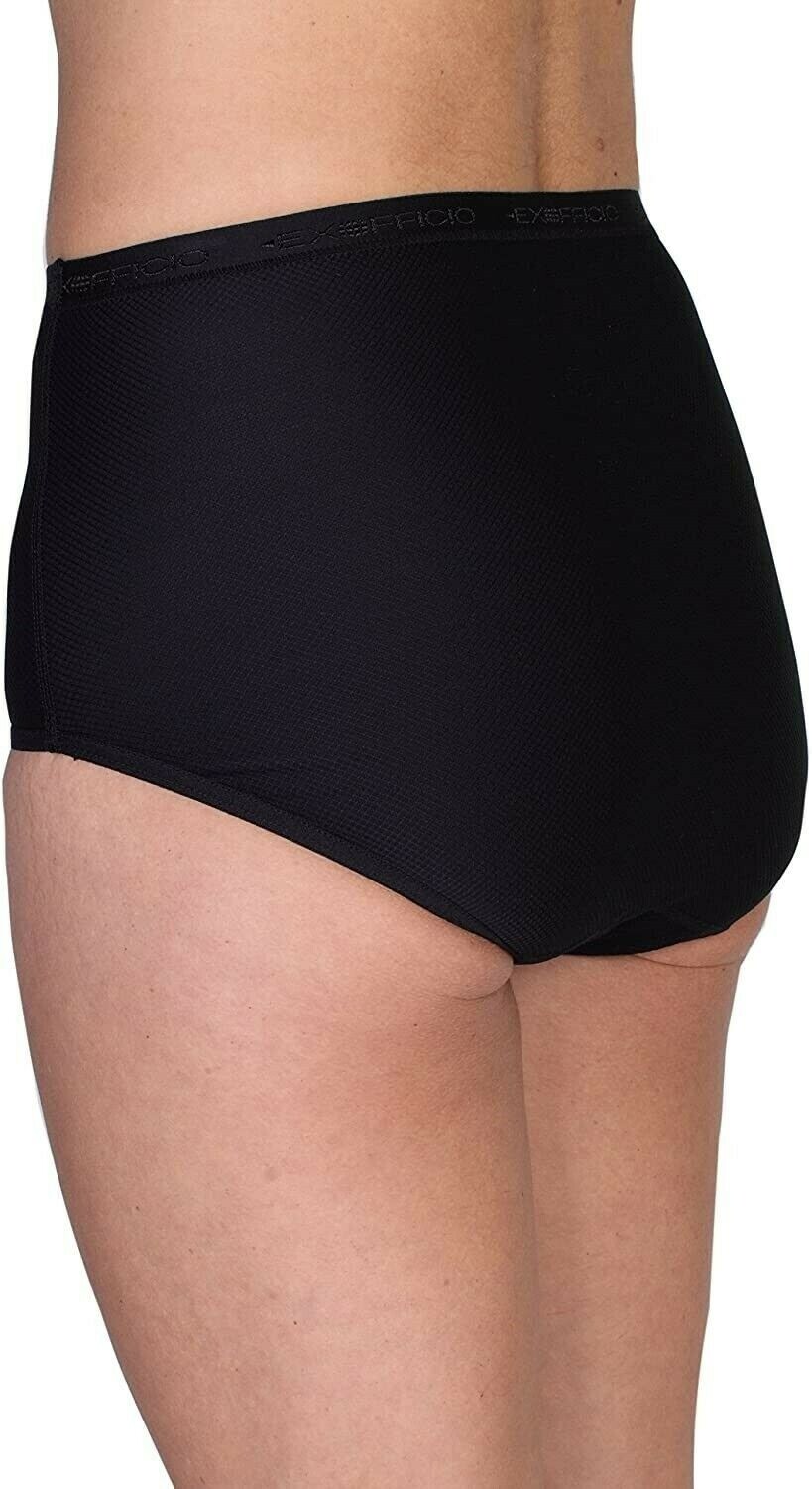 ExOfficio L76531 Womens Black Give-N-Go Full Cut Brief Underwear Size Large