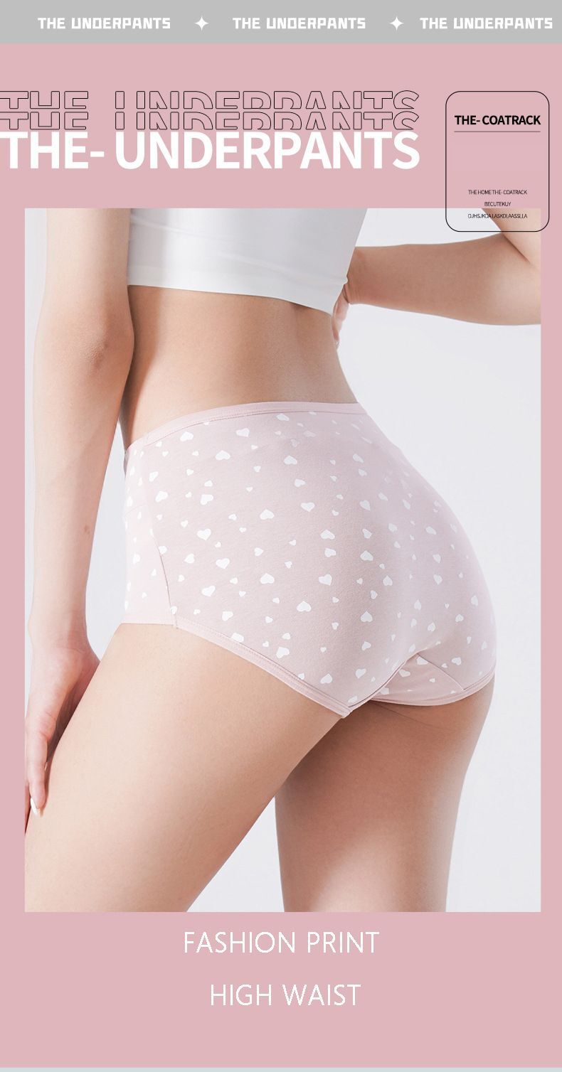 Seamless Cotton Panties M-5XL High Waist Slimming Panty Women Underwear 4Pcs