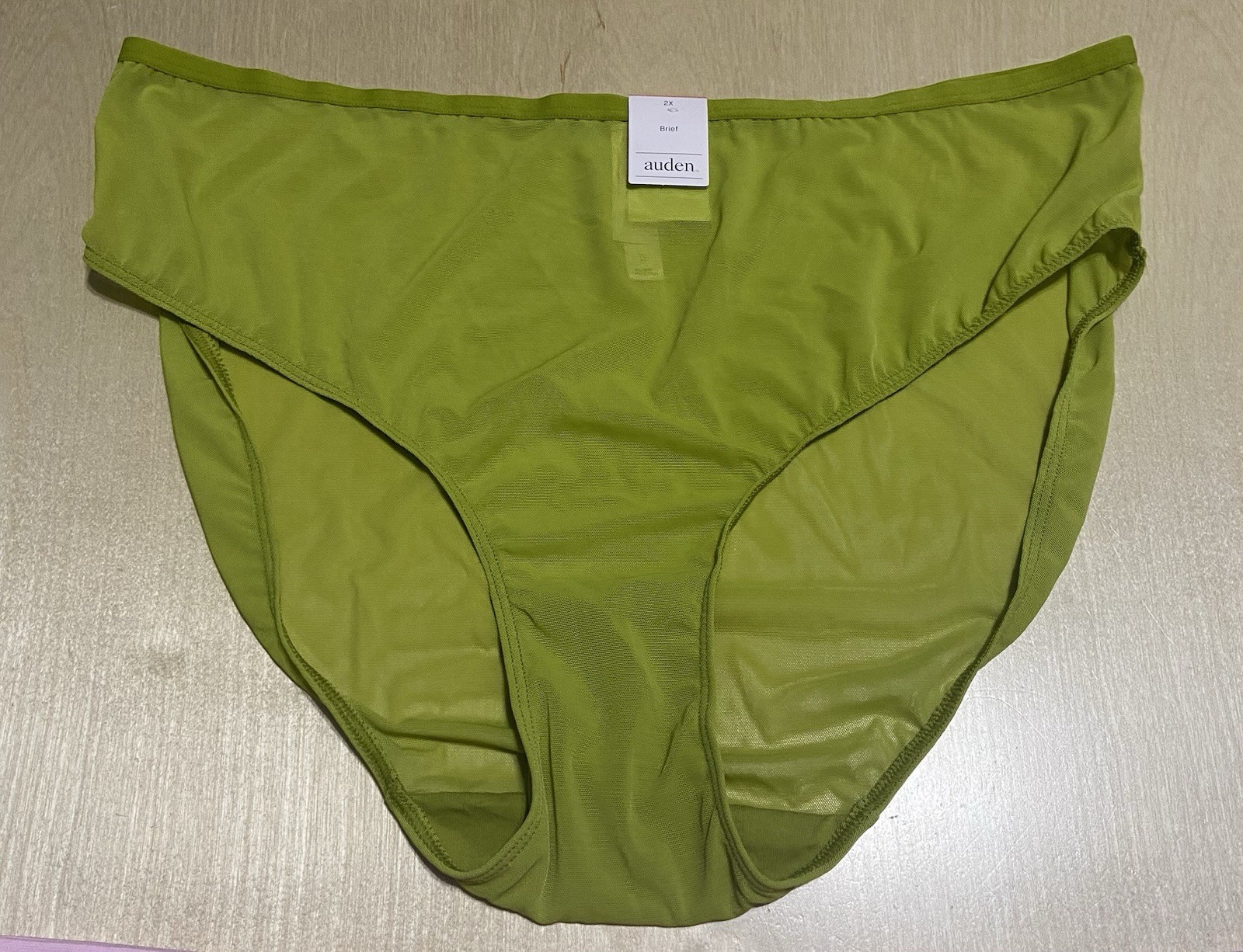 Auden Women’s Plus Size 2X Cotton Blend Soft Breathable Panties Variety 2 Pack