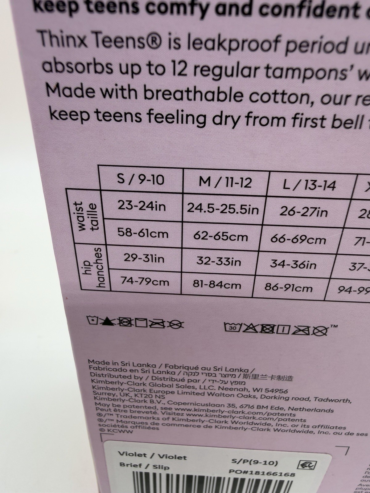 2 Pack THINX Teens Period Brief Underwear Sz S / 9-10 Super Absorbency Pink Blue
