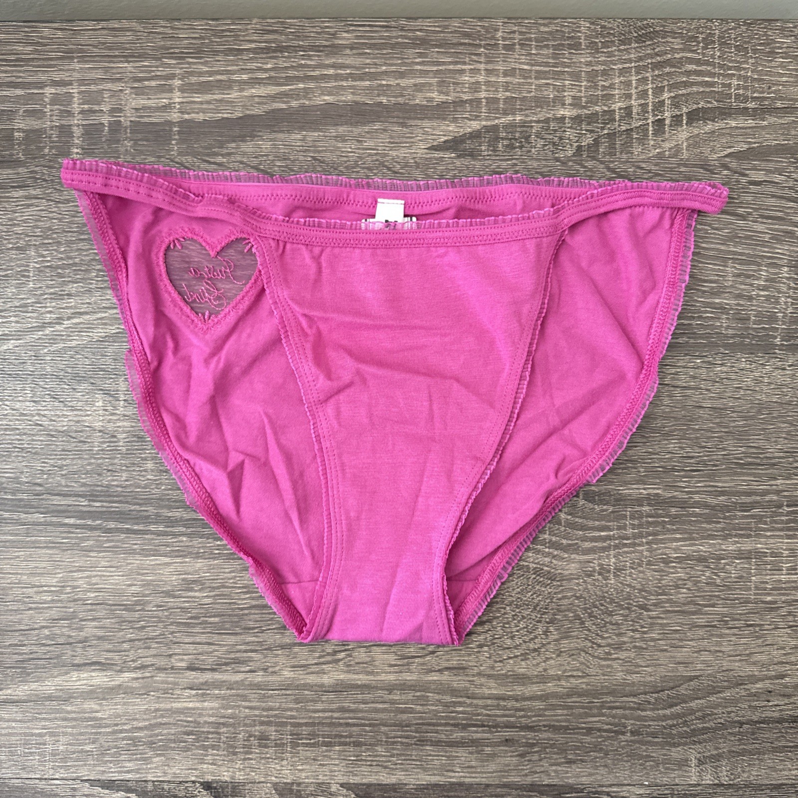Pink By Victoria’s Secret, Large, Fuchsia Window String Bikini Panties