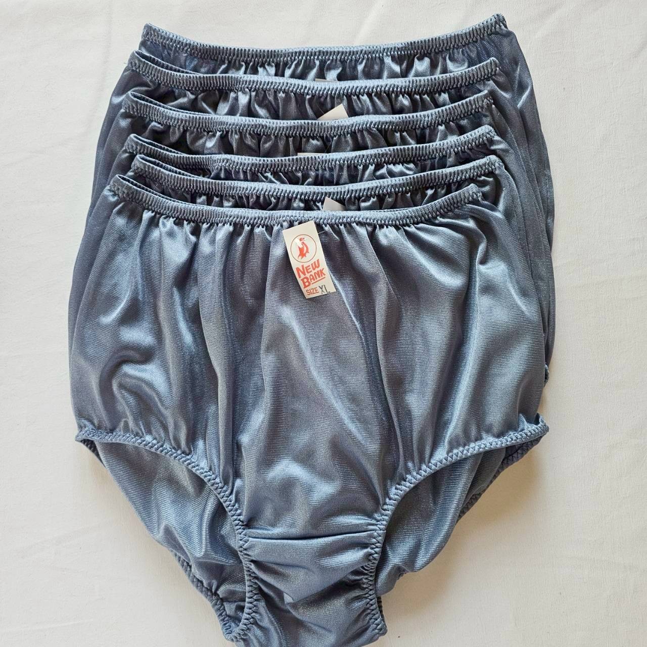 6 Underwear XL Nylon Soft Granny Panties Woman Man Briefs Comfort Waist 36″-42″