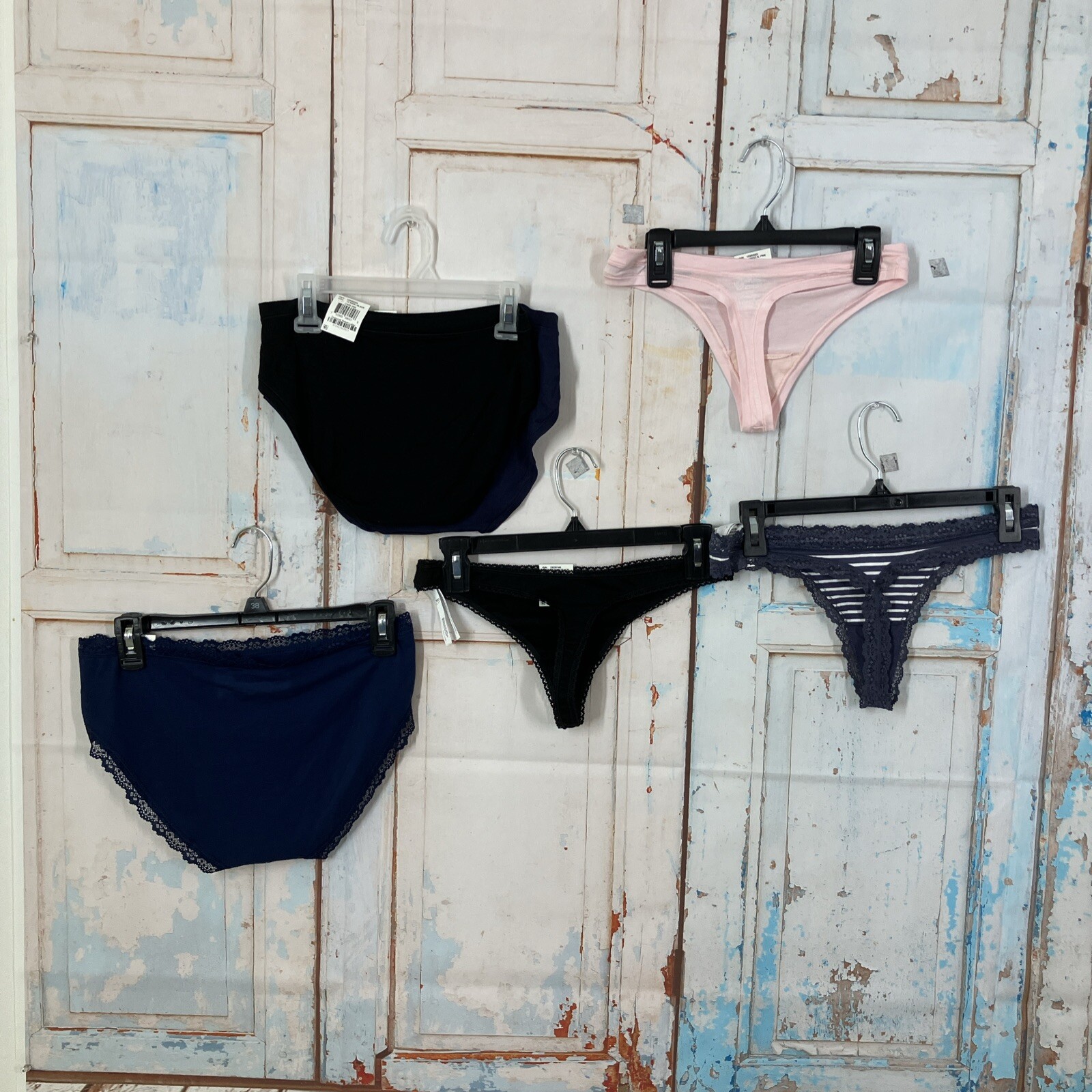 Mixed Lot Of Panties 3 Thong 3 Bikini 6 Pack Assorted Brands And Colors NWT