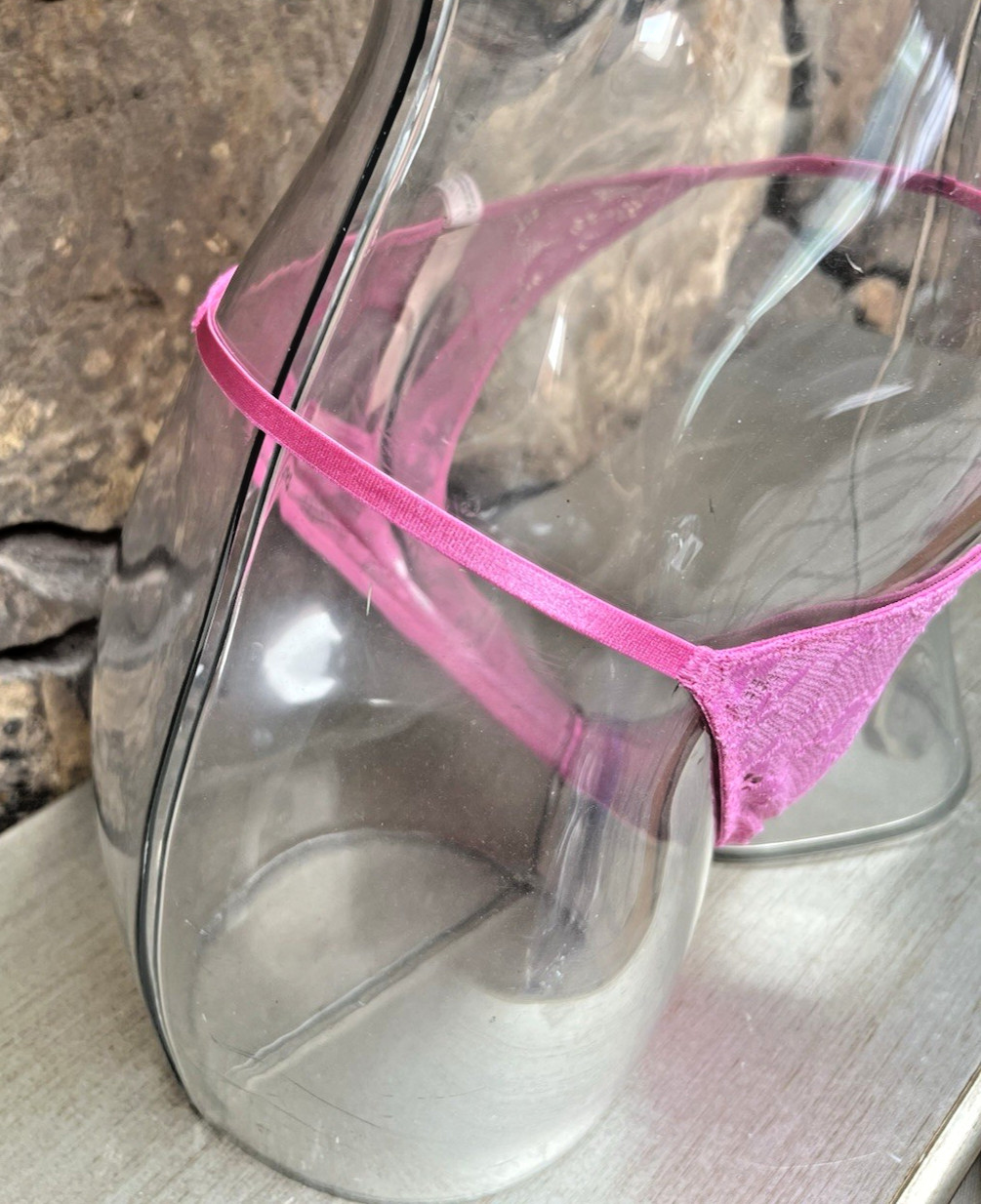 Victoria’s Secret Dream Angels BLING HEART Brazilian Panty Sz M Pink NWT$18.95