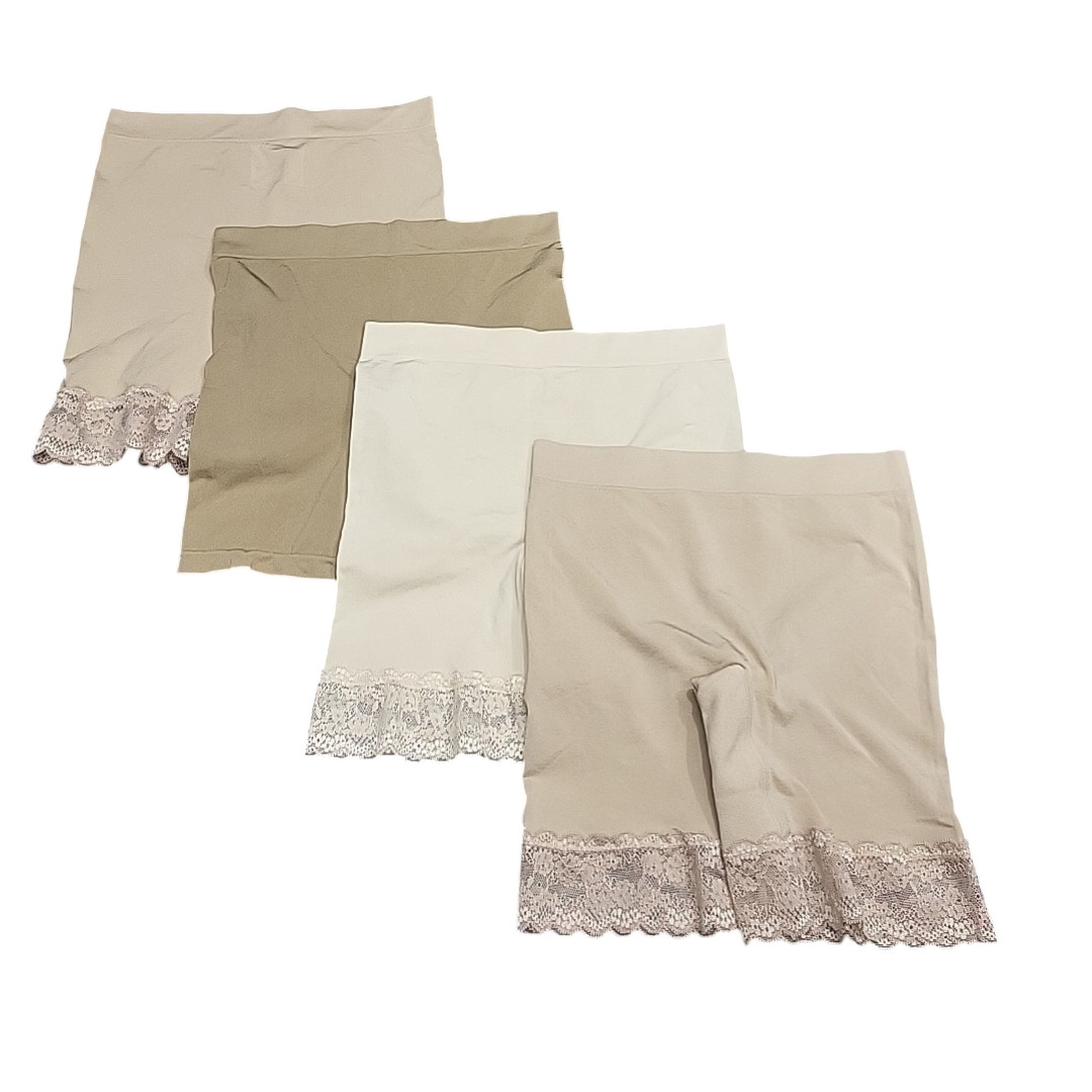 Women’s Size Small Set of 4 Seamless Under Dress Boxer Briefs Panties