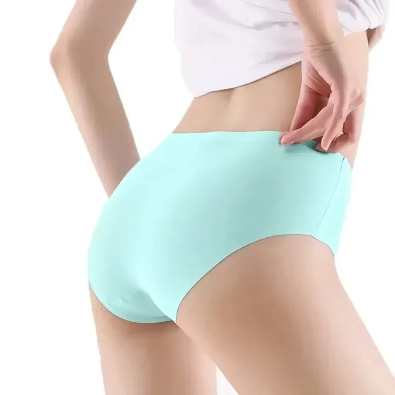 Seamless Thong Panties Low Rise Invisible Stretch Breathable Soft 8PCS Set
