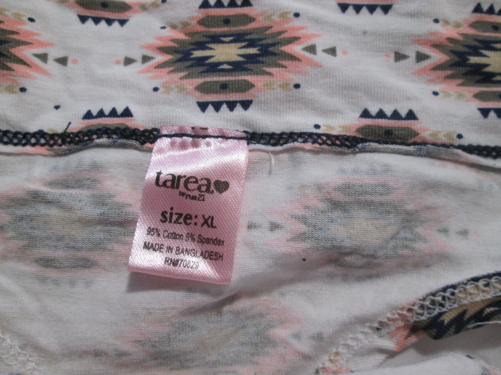 2 New Tarea & la Vie en Rose Thong Panties Size XL Southwestern Print+Beige/Bow