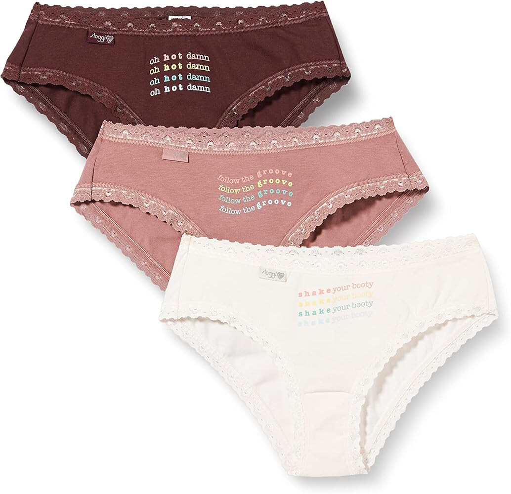 Sloggi 24/7 weekend thong 36 – 48 brief pink, white, black combination