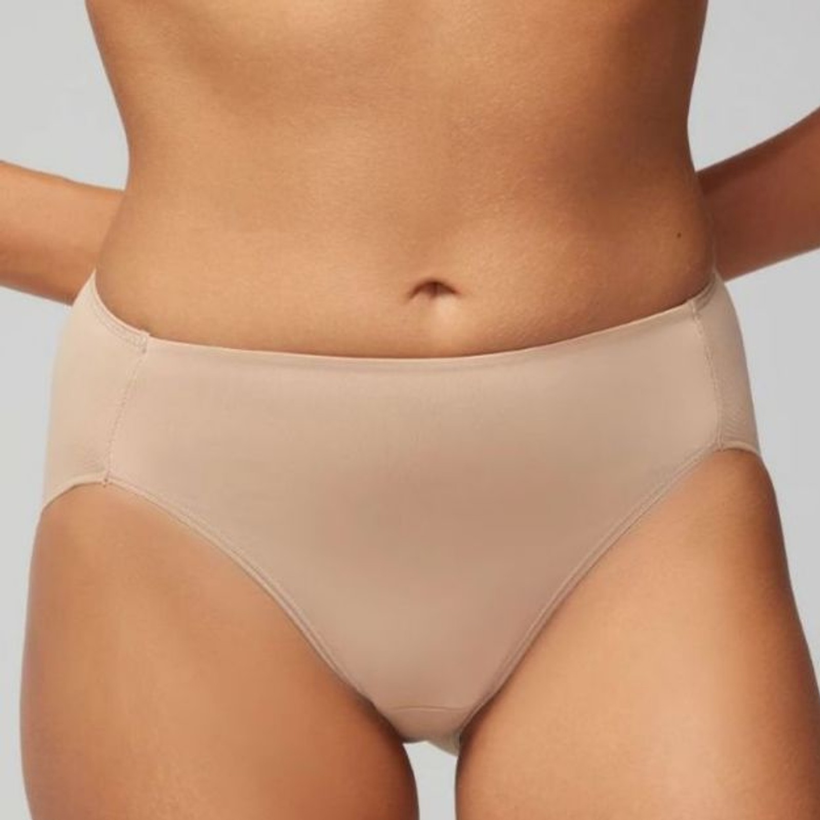 Soma Vanishing Tummy High Waist Brief Panty XXL Pale Sand Grip Silicone NWT