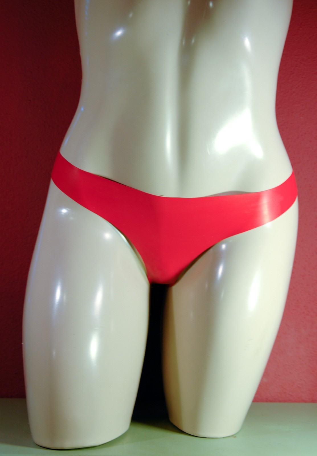 Black Latex Panties Thongs Handmade U.S. Designer Sz Large