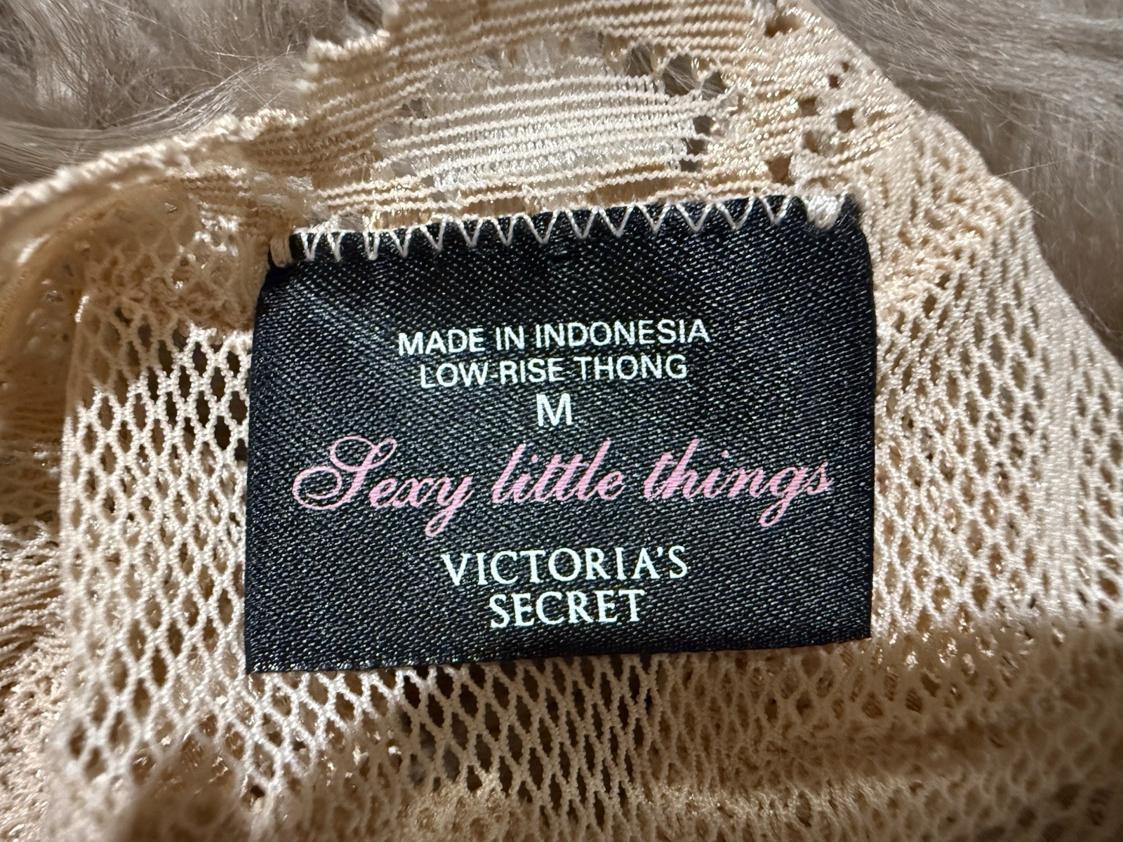 Victorias Secret Thong Womens Medium Lace Sexy Little Things Low Rise Floral