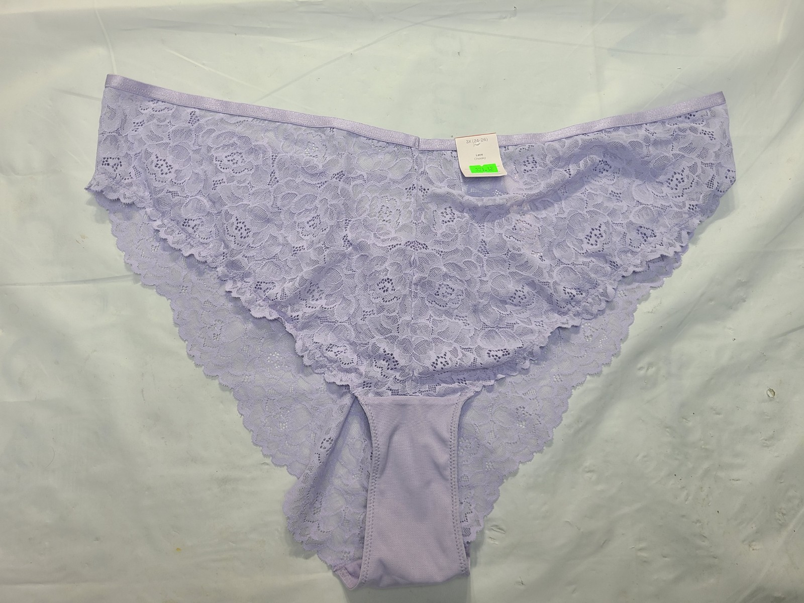 Women’s Fashion Lace Cheeky Underwear Auden Lavender High Rise Size 3X