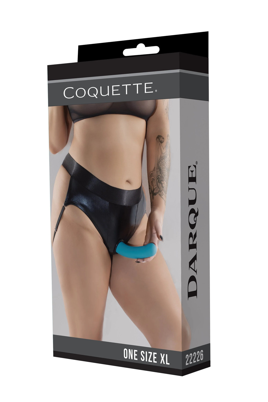 Coquette – 22226 – Pegging Thong – BLACK