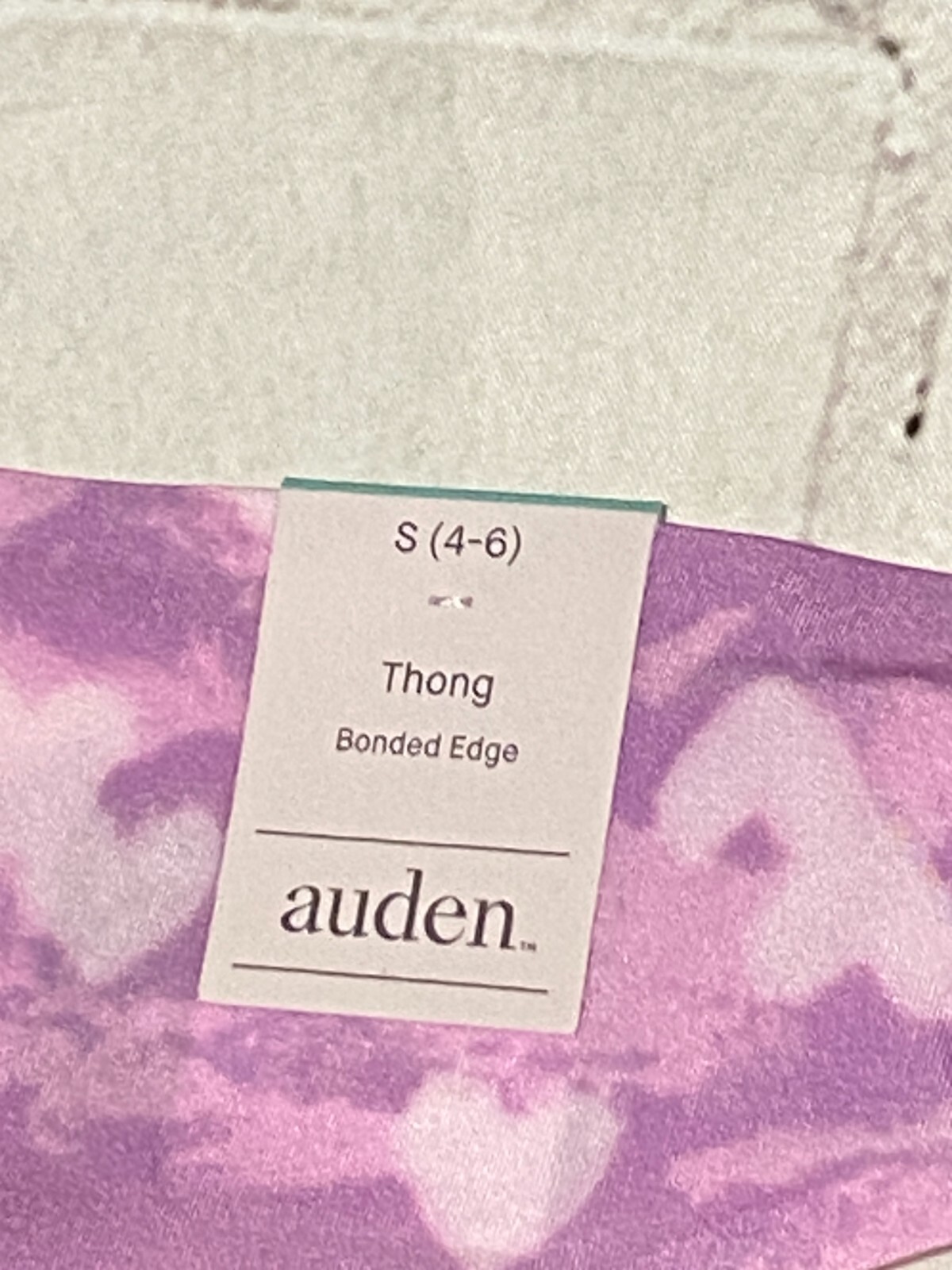 LOT 5 AUDEN PINK HEARTS THONG PANTIES UNDERWEAR WOMEN’S SMALL 4/6 X 5