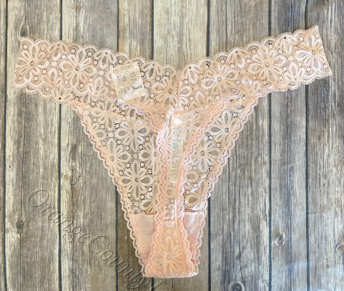 Women’s Jenni set 2 thongs Lace Panties Underwear One Size Fits 1X- 3X Plus Size
