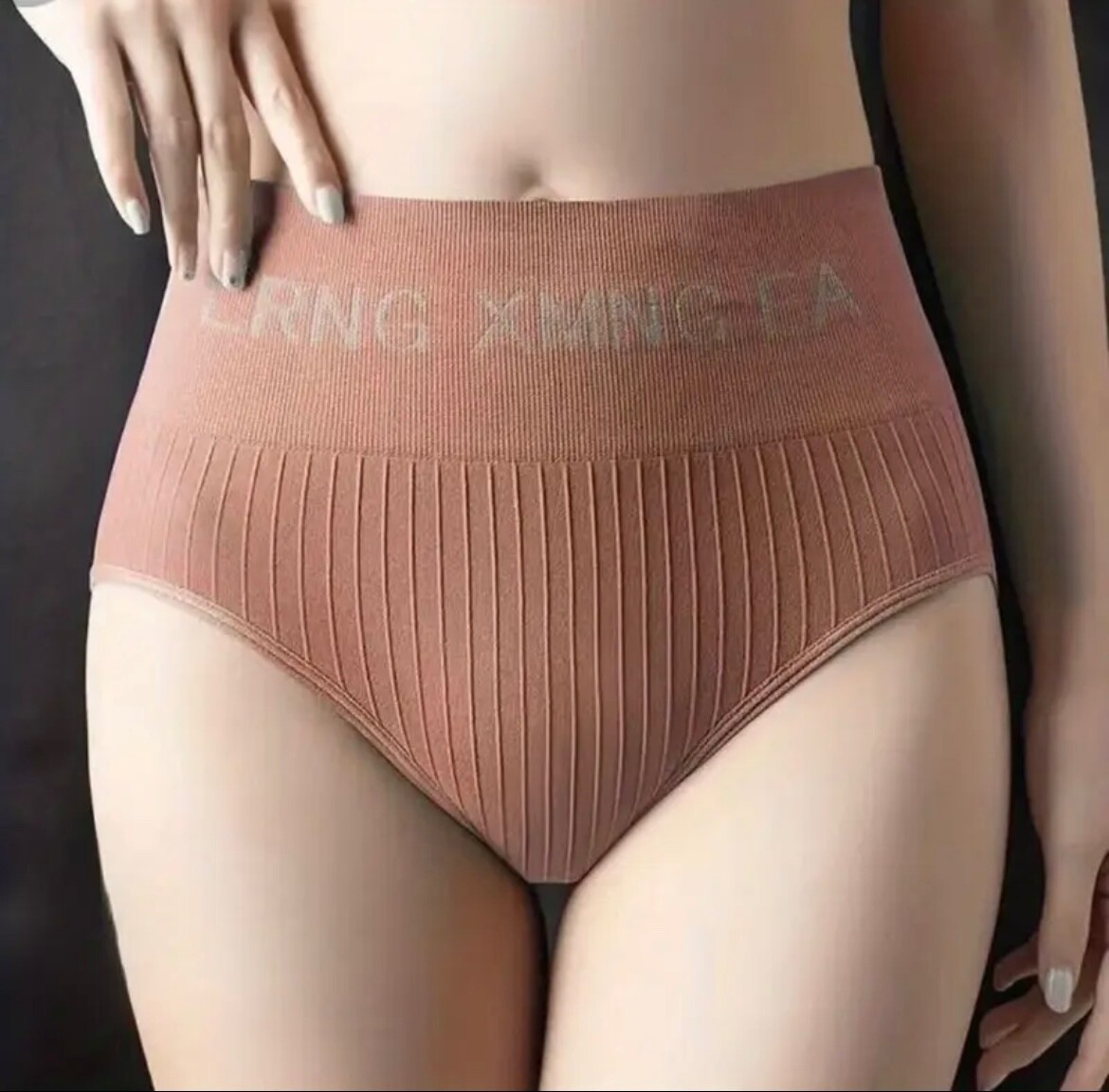 4pcs Letter Print High Waist Briefs,Comfy Breathable Stretchy Intimates Panties.
