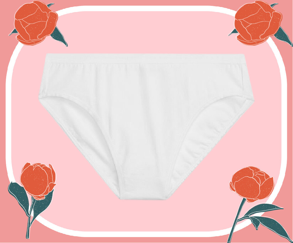 L All White Stretch Cotton Waist Victorias Secret High-Leg Waist Brief Pantie