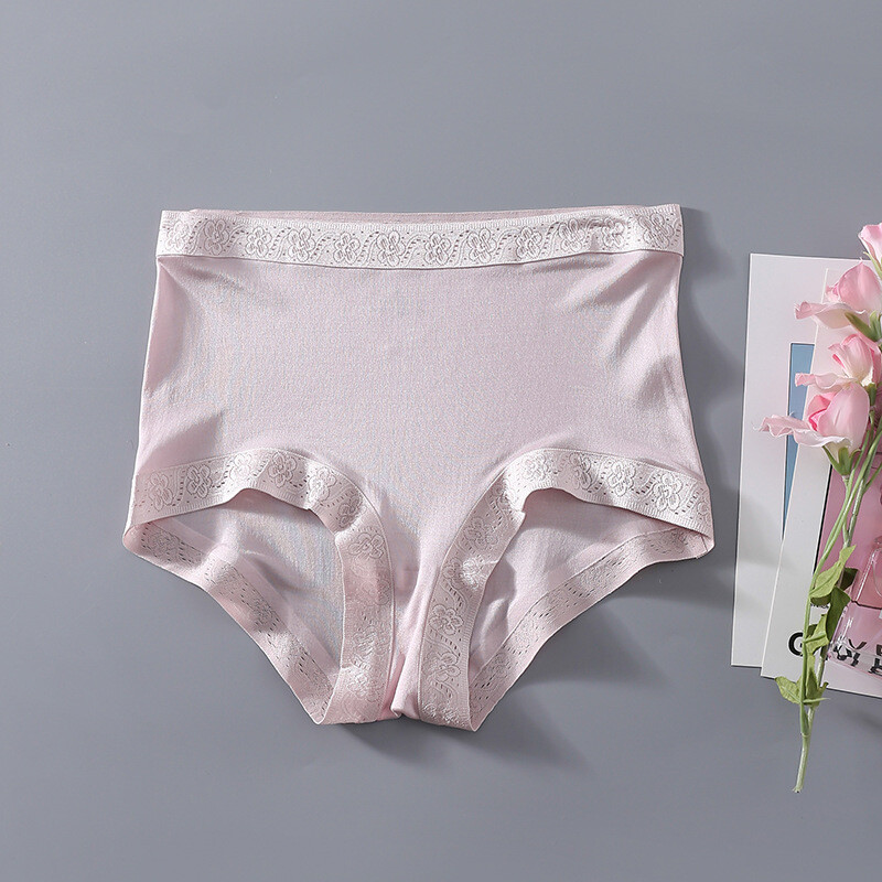 100% Mulberry Silk Underwear For Women Briefs Thin Cool Lady Mid-waist Panties