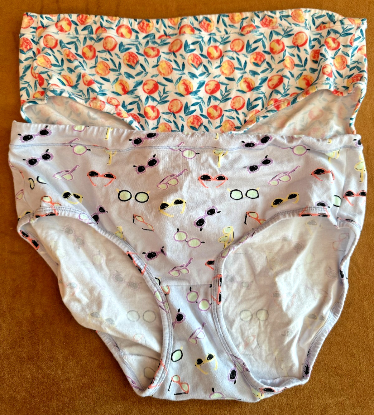 Size 9 Women’s Jockey Cotton Stretch Hipster 4882 Lot of 2 pair underwear print