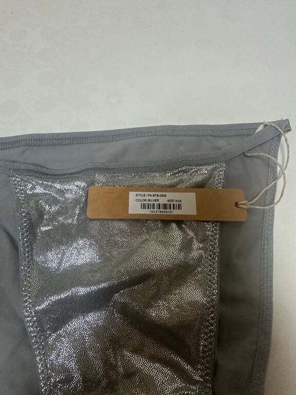 Skims Silver Shiny Panties XXS w34