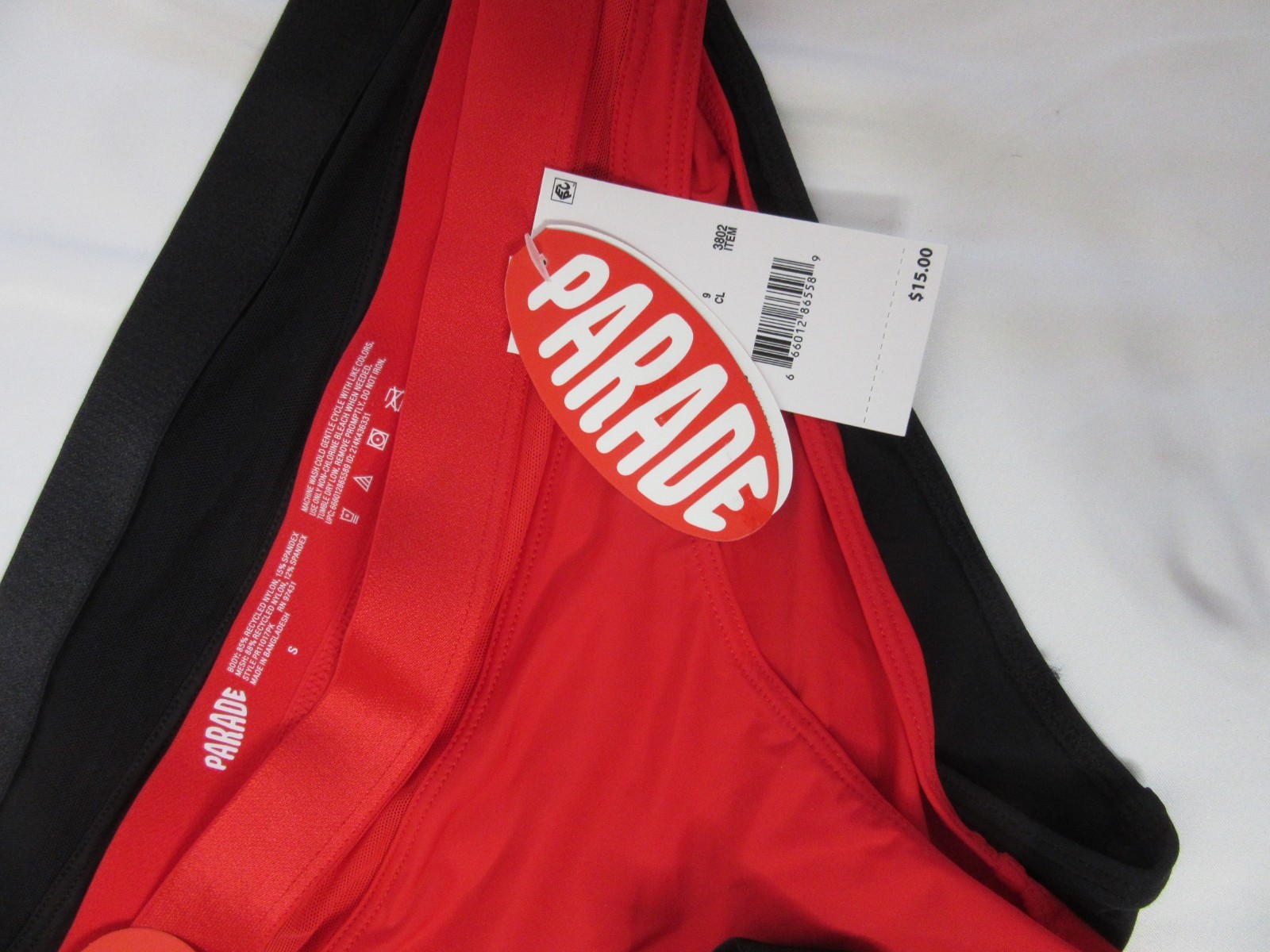 Parade Lot of 4 Panties Underwear Women’s Red Black Variety Thong Size Small NWT