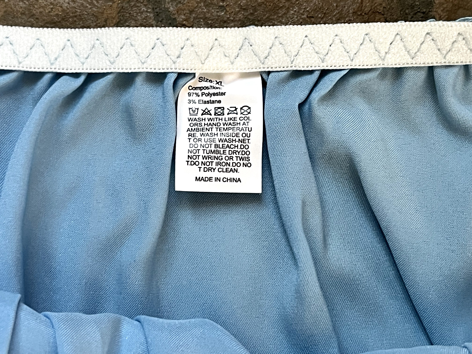 1124 Shiny Blue 8/XL Soft Hi Shine Second Skin SATIN Tanga Panties #SR107 NWOT