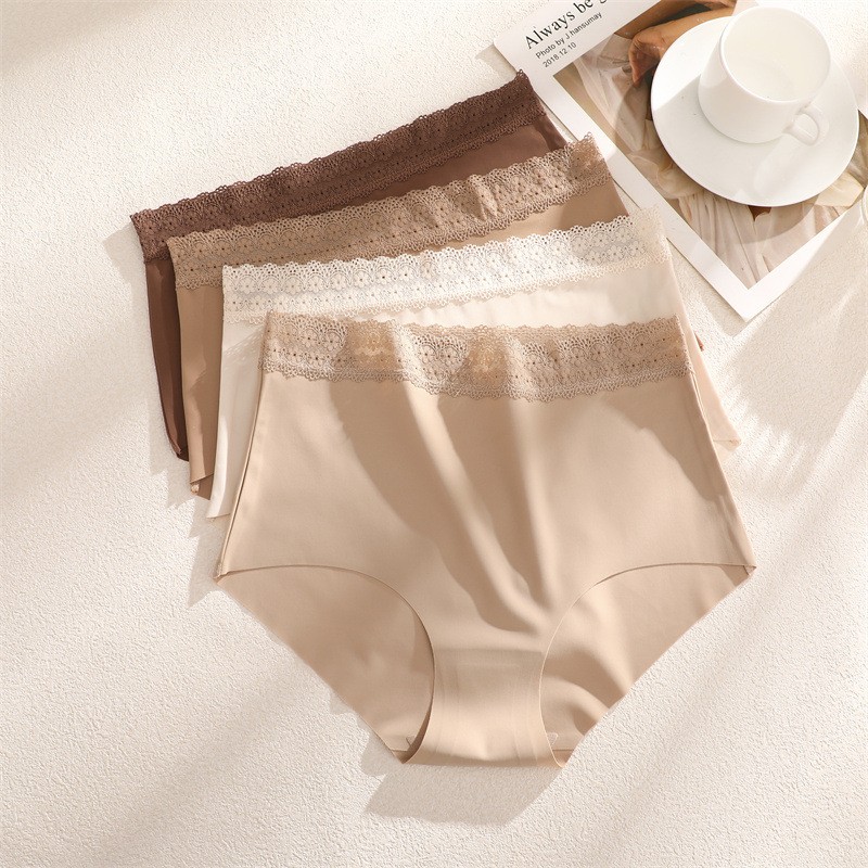 4 Pack Lot Sexy Womens Seamless Panties Bikinis Underwear Ladies Lace Lingeries