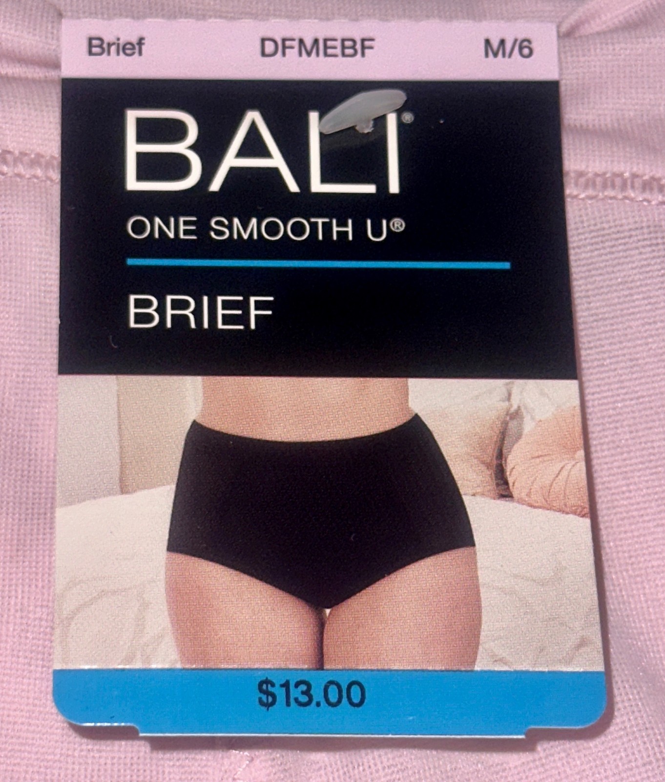 BALI One Smooth U Second Skin Light Micro Hush Pink Brief Panty Womens M L 2XL
