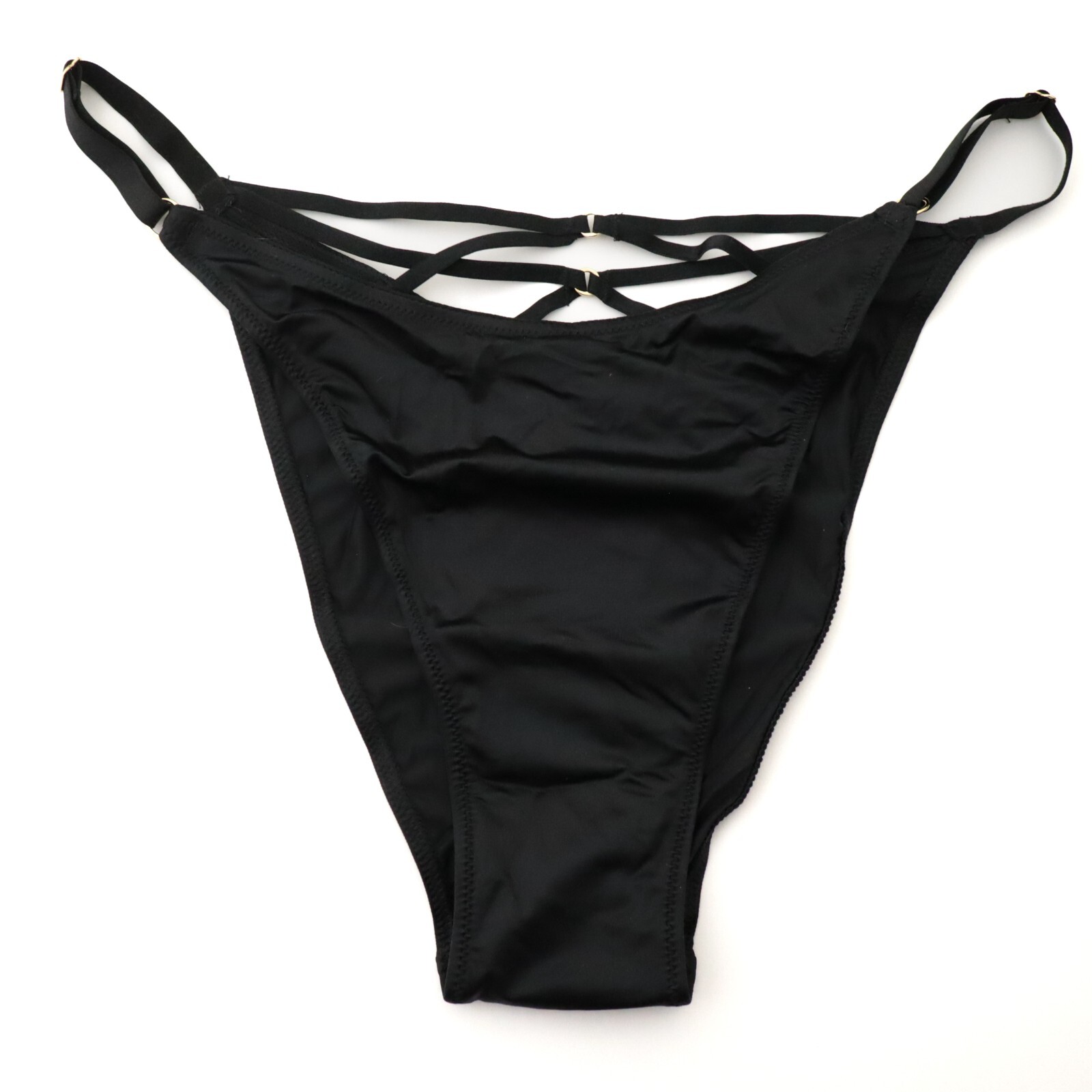 VICTORIA’S SECRET Very Sexy Satin Strappy High Leg Brazilian Panty M L